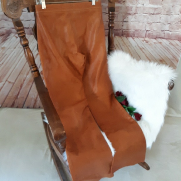 NWD Cache Toffee Brown Leather Pants - Picture 5 of 8